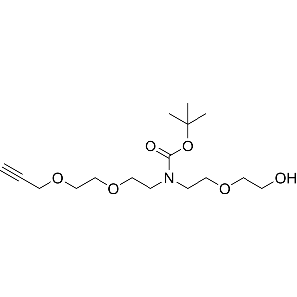 N-(PEG1-OH)-N-Boc-PEG2-propargyl 2100306-85-0
